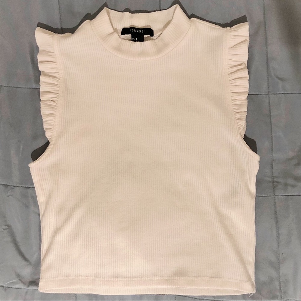 Forever 21 Frilled Sleeveless Top